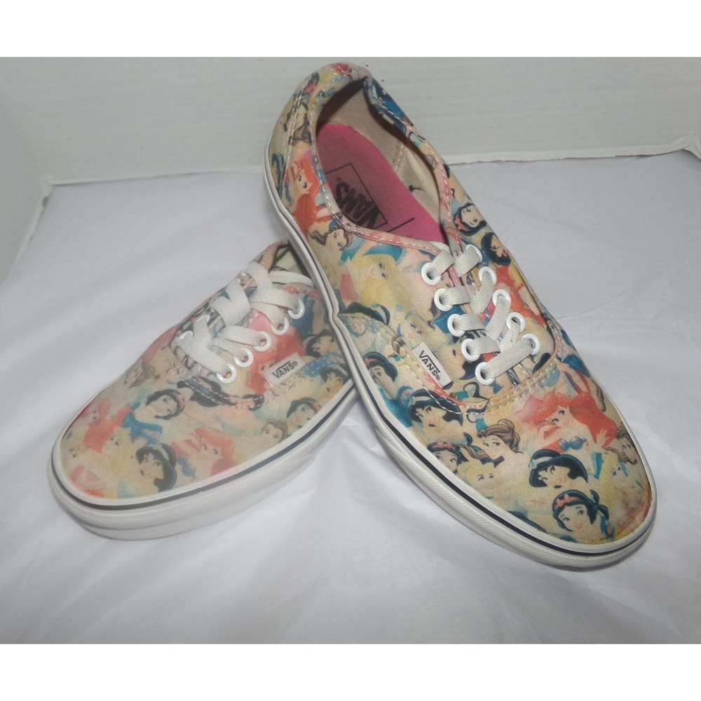 Vans Disney Princess Authentic Sneakers Multi Ariel Belle Jasmine Snow White 9